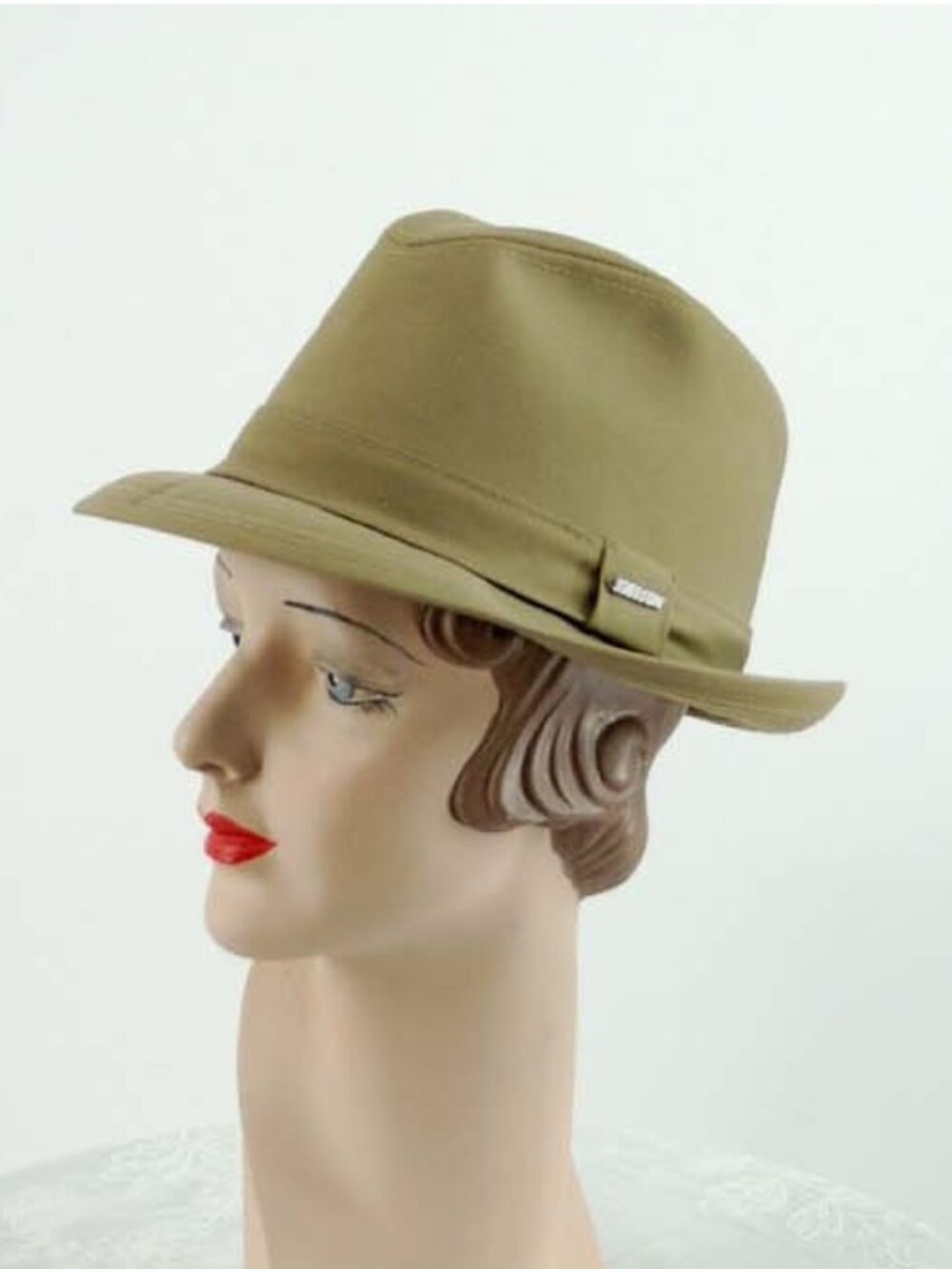 1960s Stetson hat olive green water repellent hat Size 7 Amalgamated Clothing